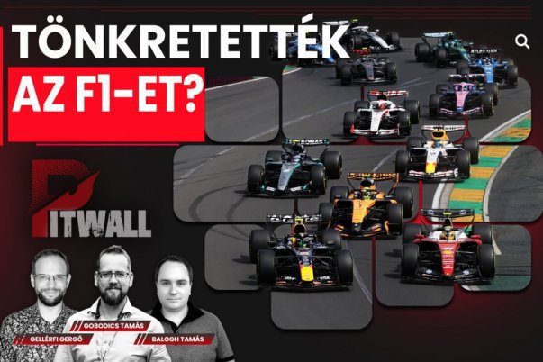 F1 araçları sıralanmış, yeni sezon tartışmalarını yansıtan görsel