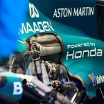 Honda'nın 2026 motor testinden bir görüntü, arka planda Bahreyn pisti.