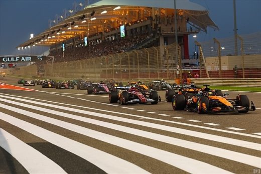 Bahreyn ve Suudi Arabistan GP iptali sonrası F1 pistinden bir görüntü