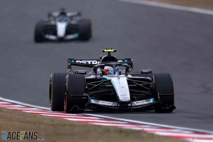 Andrea Kimi Antonelli’nin ilk F1 zaferi anı, Çin Grand Prix podyumu.