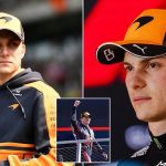 Oscar Piastri şampiyonluğu umutlarıyla mücadele ederken McLaren aracında.