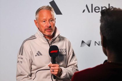 Jonathan Wheatley Aston Martin transferiyle ilgili basın toplantısı görseli