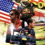 Reddedilen USGP Formula 1 Afişi, nostaljik F1 tasarımı, Circuit of the Americas