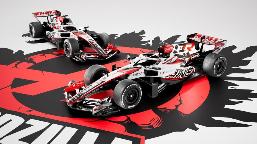 Haas Godzilla Teması ile Japonya GP’de piste çıkan VF-24 aracı görseli