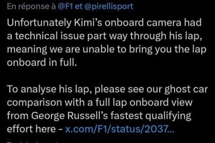 Kimi Raikkonen'in aracıyla pole pozisyonu için tur attığı anın fotoğrafı.