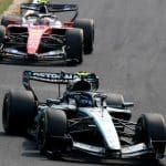 Andrea Kimi Antonelli, Ferrari F1 aracıyla Japonya'da yarışırken.