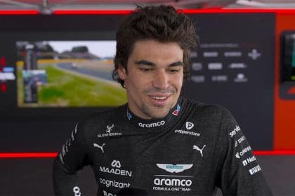 Lance Stroll ve Aston Martin aracı, Japonya GP'sinde pistte