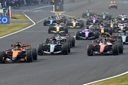 2026 F1 Kuralları'na göre tasarlanan araçların Suzuka'daki başlangıç anı.
