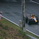 Arvid Lindblad'ın Pirelli Testinde Kaza sonrası aracı, Suzuka Pisti