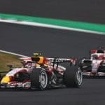 Liam Lawson F1 Yarışları sırasında aracıyla pistte