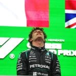 Kimi Antonelli yarış aracında, Antonelli Şampiyonluk Yarışı için mücadele ediyor.