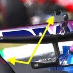 Alpine A526 Formula 1 aracı pistte, aerodinamik detaylar öne çıkıyor