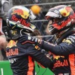 Daniel Ricciardo, Max Verstappen ile Red Bull'da yarışırken (2018)