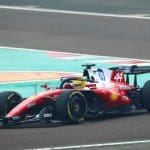 Ferrari F1 aracı Fiorano pistinde test sürüşünde