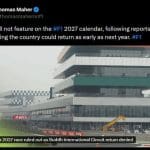F1 Hindistan GP yarışının olmaması hayal kırıklığı yarattı.