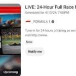 F1 24 saat canlı yayın etkinliğinden bir görsel, Formula 1 heyecanı