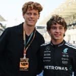 Monte Carlo Masters'ta Jannik Sinner maçını izleyen F1 Yıldızları.