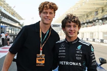 Monte Carlo Masters'ta Jannik Sinner maçını izleyen F1 Yıldızları.