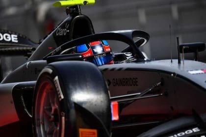 Colton Herta, IndyCar aracıyla pistte. IndyCar özlemi gözlerinden okunuyor.