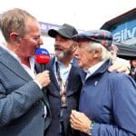 Martin Brundle, yarış öncesi gridde röportaj yaparken, F1 dünyasının nabzını tutuyor.