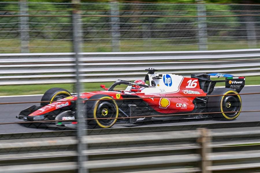 Ferrari SF-26 aerodinamik testleri sırasında çekilmiş bir fotoğraf, detaylar görülüyor