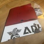 Gizemli Alfa Romeo F1 parçası fotoğrafı, karbon fiber detaylar