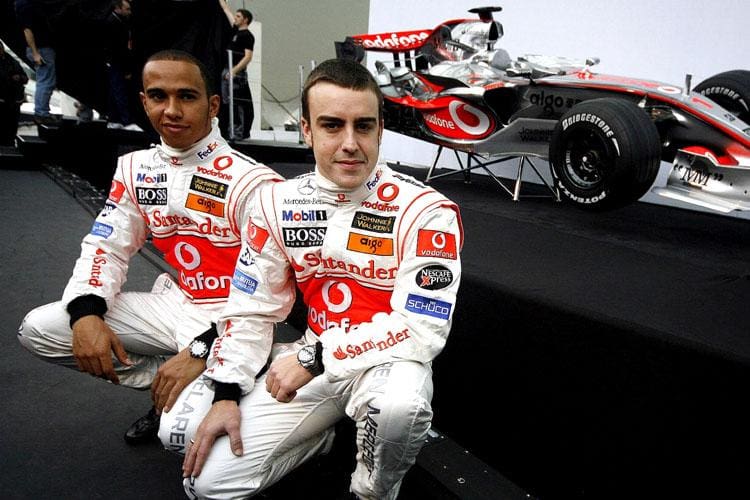 Lewis Hamilton ve Fernando Alonso'nun McLaren'deki sunumu, Hamilton Alonso rekabeti