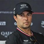 Sergio Pérez ve Cadillac, F1 gridinde yeni bir mücadelede, 2026 Çin basın toplantısı.