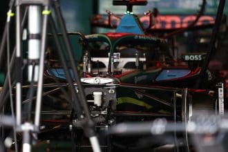 Honda AMR26 sorunları ile ilgili Suzuka testlerinden bir görüntü.