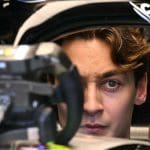 George Russell ve Kimi Antonelli Miami Grand Prix’si rekabetinde.