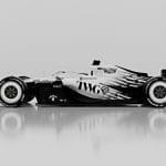 Cadillac Miami GP Tasarımı ile Amerikan bayrağı temalı F1 aracı Miami pistinde.