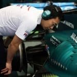 Honda Motor Güncellemesi ile ilgili Aston Martin aracı ve mühendisler, 2026 F1 sezonu.