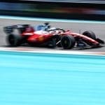 Charles Leclerc Miami Grand Prix’sinde Ferrari ile en hızlı turu atarken.