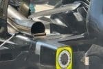 Mercedes F1 aracının yeni egzoz kanadı tasarımı, Miami Grand Prix'si