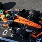 Miami F1 Sprint yarışından bir görüntü, pistte kıyasıya mücadele yaşanıyor