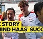 F1'de küçük bir takımın başarısını kutlayan Formula 1 görseli