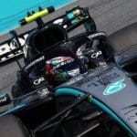 Kimi Antonelli Miami Sprint yarışında aracında, hayal kırıklığı yüzüne yansımış.
