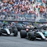 Mercedes pilotu Kimi Antonelli'nin Miami Sprint yarışındaki start anı
