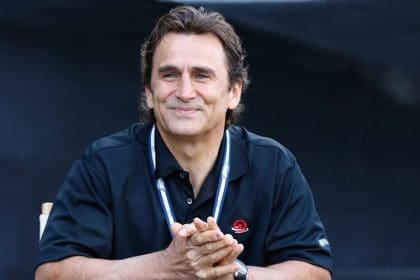 Alex Zanardi'nin Williams F1 aracıyla yarıştığı bir fotoğraf.