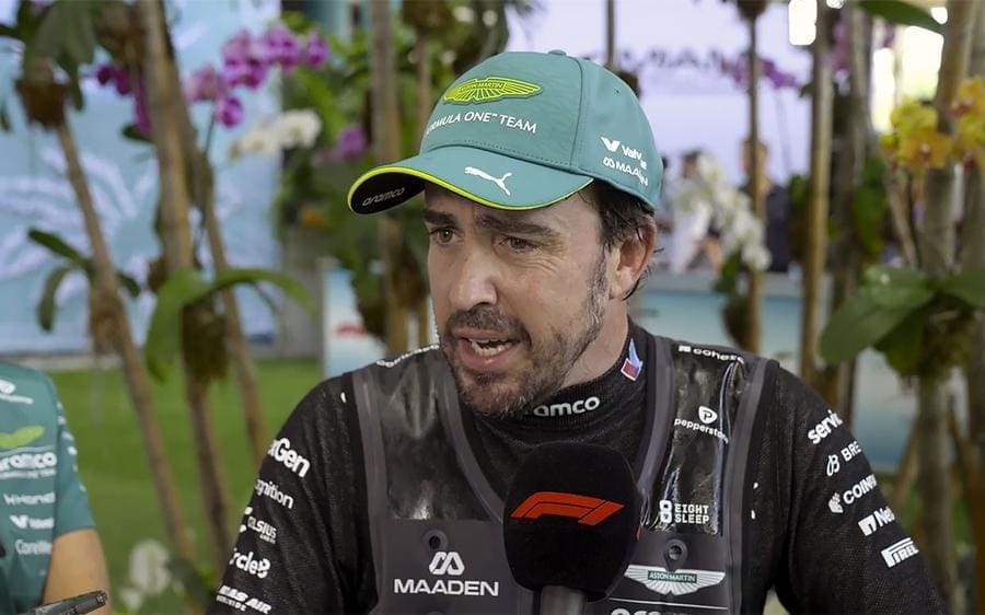 Fernando Alonso'nun aracı, Miami GP'sinde şanzıman sorunu yaşarken