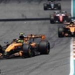 Miami Sprint Yarışı'nda 'yo-yo yarış' aksiyonu bekleniyordu ama olmadı, pistten bir görüntü.