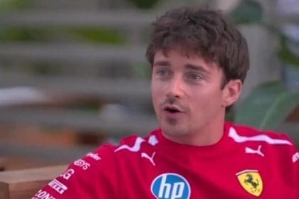 Charles Leclerc'in şaşkın ifadesi: Leclerc evlilik yıldönümü unutkanlığı sonrası.