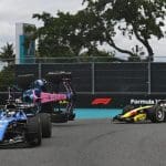 Miami GP kazası: Gasly ve Lawson'ın araçları pistte çarpışıyor