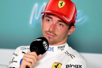 Leclerc’in Miami’de son tur hatası sonrası spin anı, Ferrari pilotunun dramatik anları.