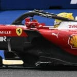 Miami Grand Prix'sinde Hamilton ve Colapinto arasındaki temas anı.
