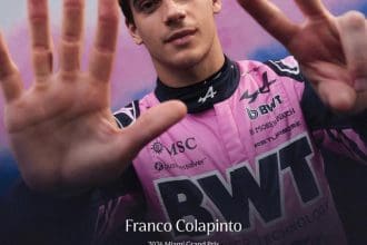 Franco Colapinto Formula 1 yarışında P7'yi kutluyor, heyecan dorukta