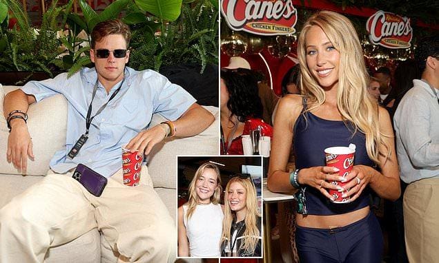 Joe Burrow Formula 1 Miami GP'de kız arkadaşı Olivia Ponton ile birlikte.