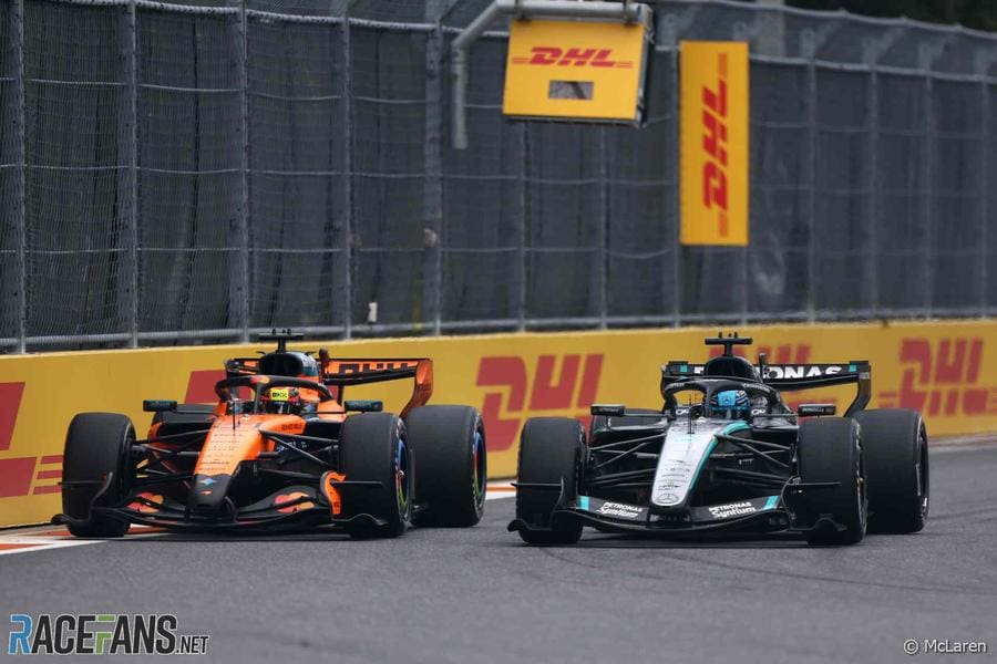 Oscar Piastri ve George Russell Miami Grand Prix'sinde 'rastgele F1 düellosu' yaşadı.