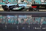 George Russell Miami GP'sinde aracının kokpitinde, yarışa odaklanmış durumda