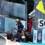 Miami F1 Kazası sonrası hurdaya dönen Isack Hadjar'ın aracı